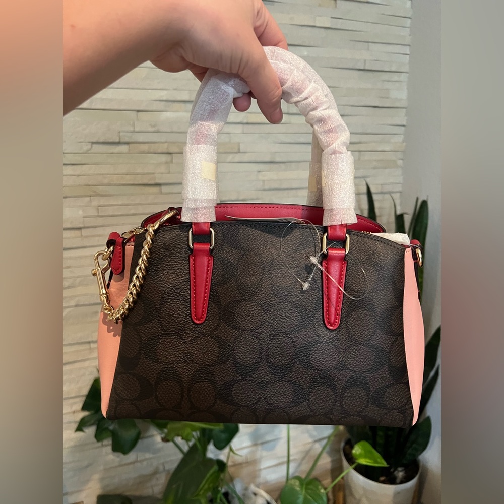 COACH Mini Sage Caryall Shoulder Bag/Crossbody Bag - Picture 2 of 9